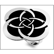 ENAMEL BROOCH CELTIC CIRCLES